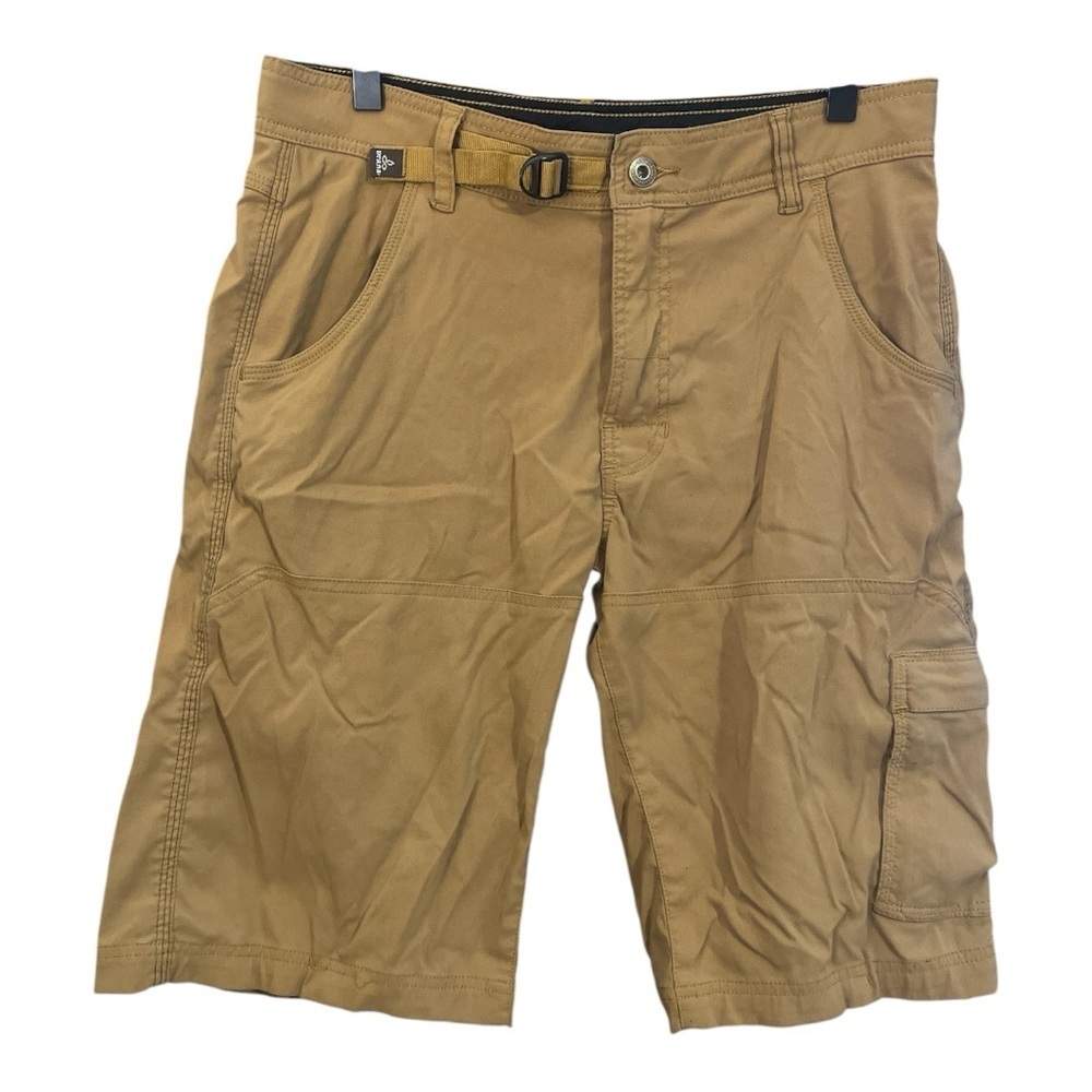 Prana Stretch Zion Hiking Outdoor Short Size Small Tan‎ 11” Inseam SC1